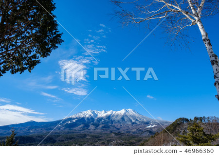 Mt. Otakeyama的冠從Kuma Pass看 Mt. Otakeyama的冠從Kuma Pass看 46966360