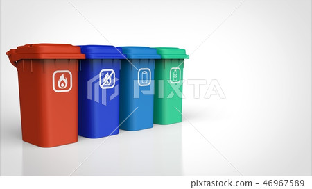 Trash bin sorting left Trash bin sorting left 46967589