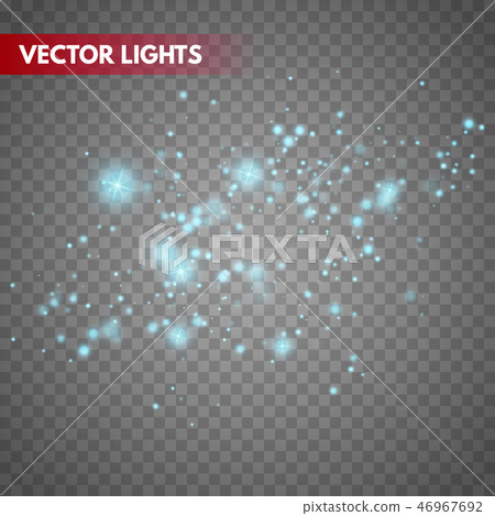 Glow light effect.  Sparkle dust.  46967692