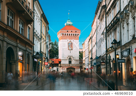Krakow, Poland. Florianska Gate Krakow, the Medieval Florianska  46969010