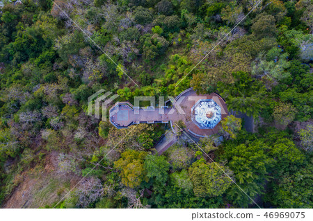 aerial top view of Khao Rang viewpoint Phuket aerial top view of Khao Rang viewpoint Phuket 46969075