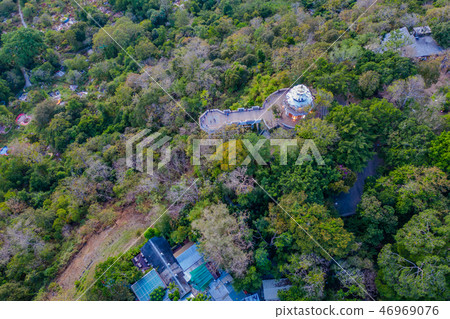 aerial top view of Khao Rang viewpoint Phuket 46969076