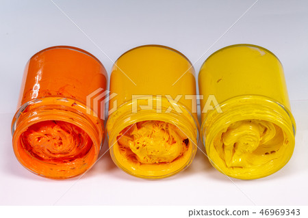 warm tone color ink in white background 46969343