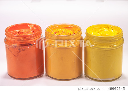 warm tone color ink in white background 46969345