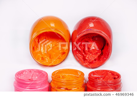 hot tone color ink in white background hot tone color ink in white background 46969346