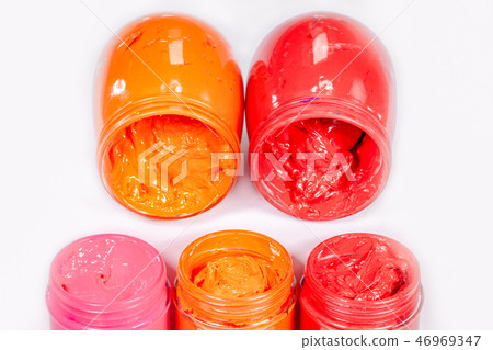 hot tone color ink in white background 46969347