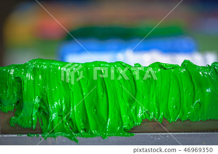 UFO green color of screen printing ink 46969350