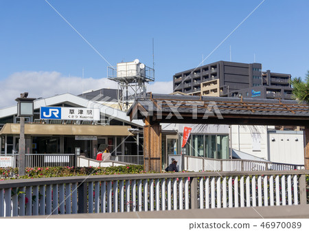Scenery in front of Kusatsu Station 46970089