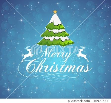 Vector illustration of Merry Christmas typography 46971565