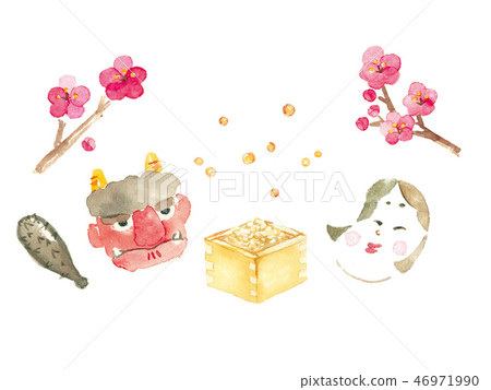 Seto segment watercolor illustration 46971990