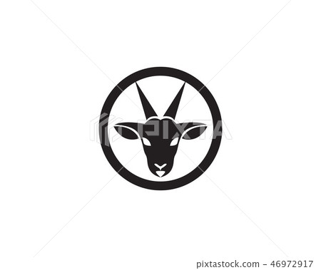 Goat head Logo Template vector 46972917