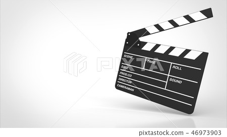 Clapperboard open right 46973903