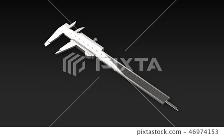 Vernier calipers black background Vernier calipers black background 46974153