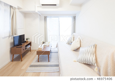 室內（沙發和電視的組合） 46975406