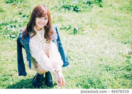 Young lady spring 46976559