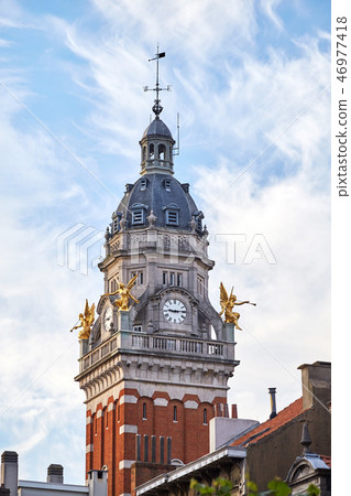 Clock tower in Saint-Gilles municipality Clock tower in Saint-Gilles municipality 46977418