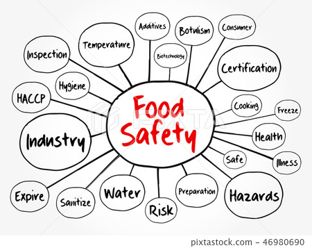 Food safety mind map flowchart Food safety mind map flowchart 46980690