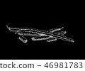 Black picture of peas 46981783
