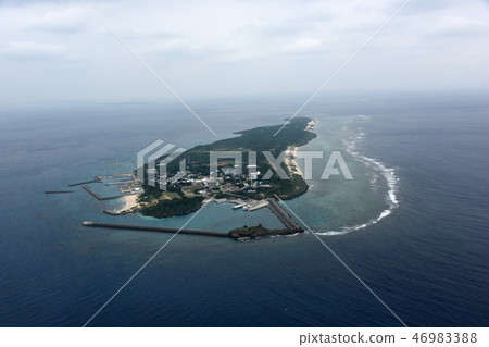 Aerial view Okinawa Prefecture Kudakajima Aerial view Okinawa Prefecture Kudakajima 46983388