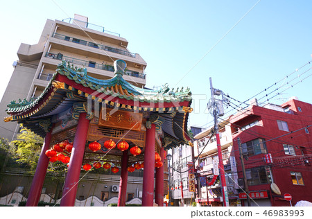 日本的橫濱城市景觀，可俯瞰橫濱唐人街（Aiyoshitei） 46983993