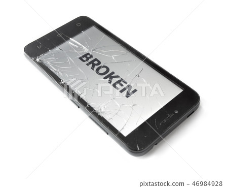 Broken smart phone Broken smart phone 46984928