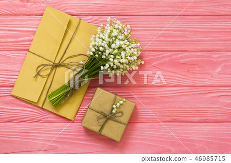 Mother's day. Women's day. Valentine's day, Birthday greeting concept background. top view, flat lay Mother's day. Women's day. Valentine's day, Birthday greeting concept background. top view, flat lay 46985715