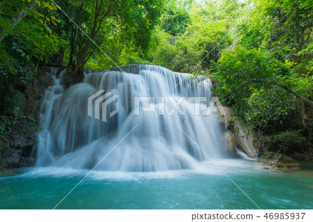 Huay Mae Kamin waterfall in Kanchanaburi Thailand  46985937