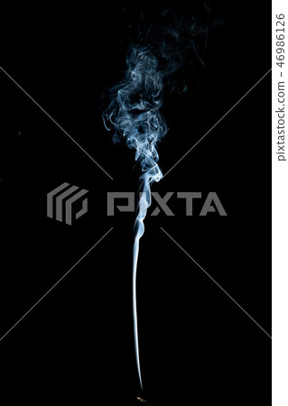 White smoke on black background White smoke on black background 46986126