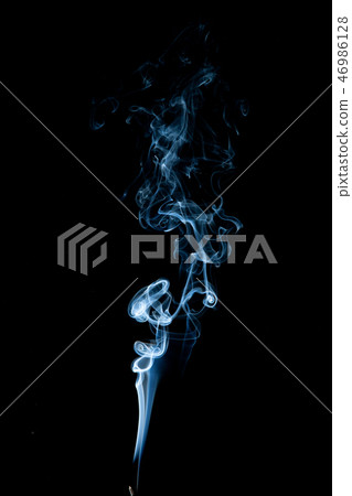 White smoke on black background White smoke on black background 46986128