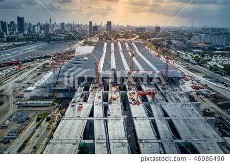 Bang Sue central station, railway hub of Bangkok Bang Sue central station, railway hub of Bangkok 46986490