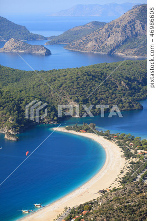 Oludeniz Coast and beach; Fethiye 46986608