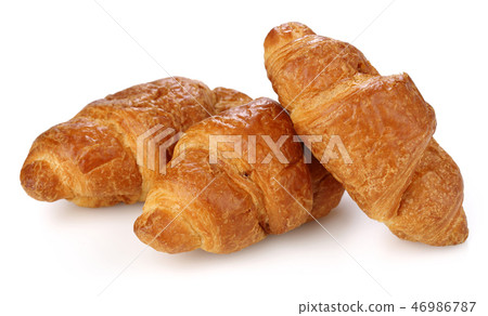 Croissant on white background 46986787