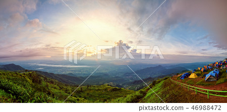 Panorama Phu Thap Berk at the sunrise 46988472
