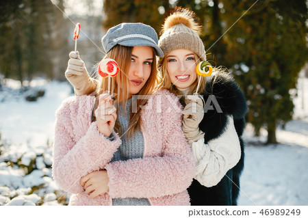 girls in winter girls in winter 46989249
