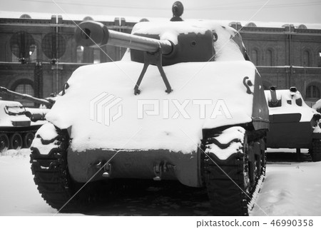 The M4 Sherman tank. The M4 Sherman tank. 46990358