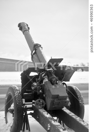 Old soviet cannon. Old soviet cannon. 46990363