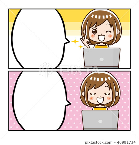 漫画serif Pc女 图库插图