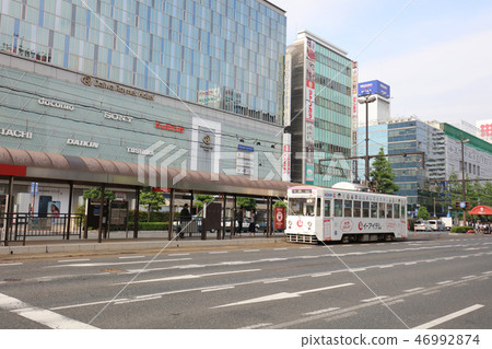 a city scape of an Okayama Japan a city scape of an Okayama Japan 46992874