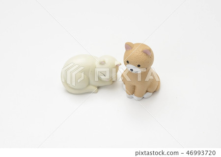 Dog and cat miniature Dog and cat miniature 46993720
