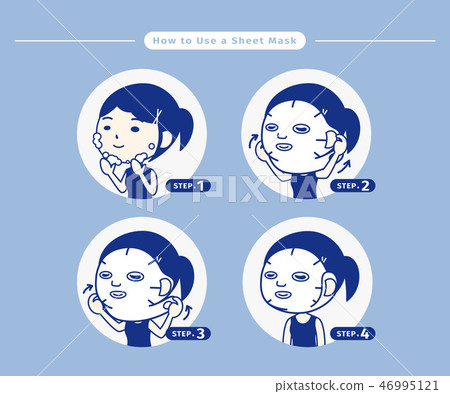 How to use a Sheet Mask with Picture. Mask method, mask operation steps 46995121