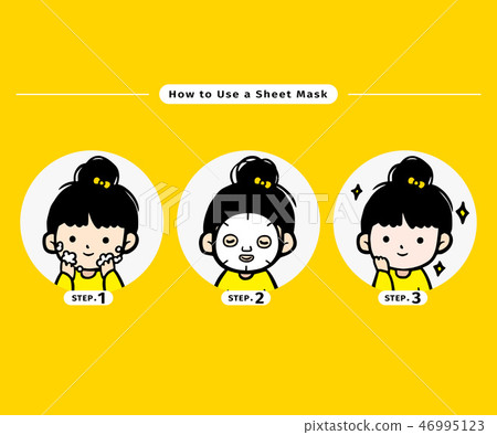 How to use a Sheet Mask with Picture. Mask method, mask operation steps 46995123