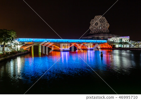 臺灣高雄愛河夜景 Kaohsiung River, Taiwan, Asia 46995710