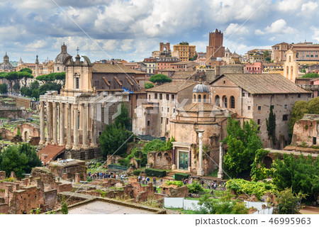 Ruins of Roman Forum. Rome. Italy Ruins of Roman Forum. Rome. Italy 46995963