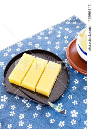 Yam-Yim-mochi, Yam-Yokan, Yam-Yim-mochi, Yam-Yim-mochi, Imo-Yokan, Tea, Japanese Tea 46996343