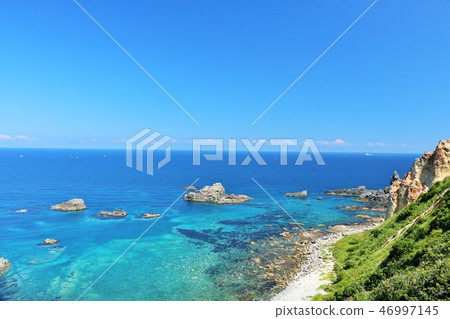 北海道藍島島馬海岸 46997145