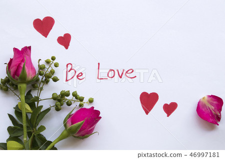 be love message card with rose ,red heart be love message card with rose ,red heart 46997181