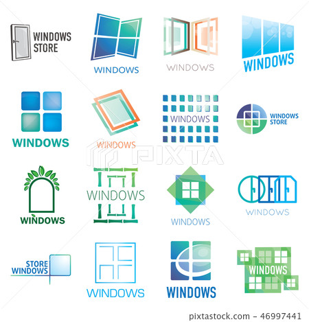 Set of vector logos of Windows, doors 46997441