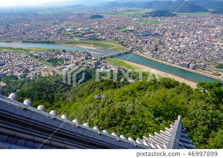 從岐阜城堡Tenshu看的都市風景 46997899