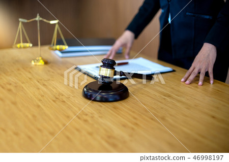 businesswoman leader of the group in law firm 46998197