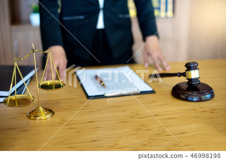 businesswoman leader of the group in law firm 46998198